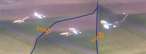 Bleriot versus Vertigo (Video, 27MB)