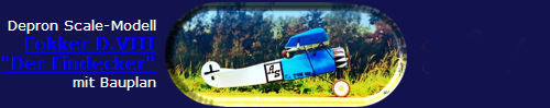 Fokker DVIII - Der Eindecker